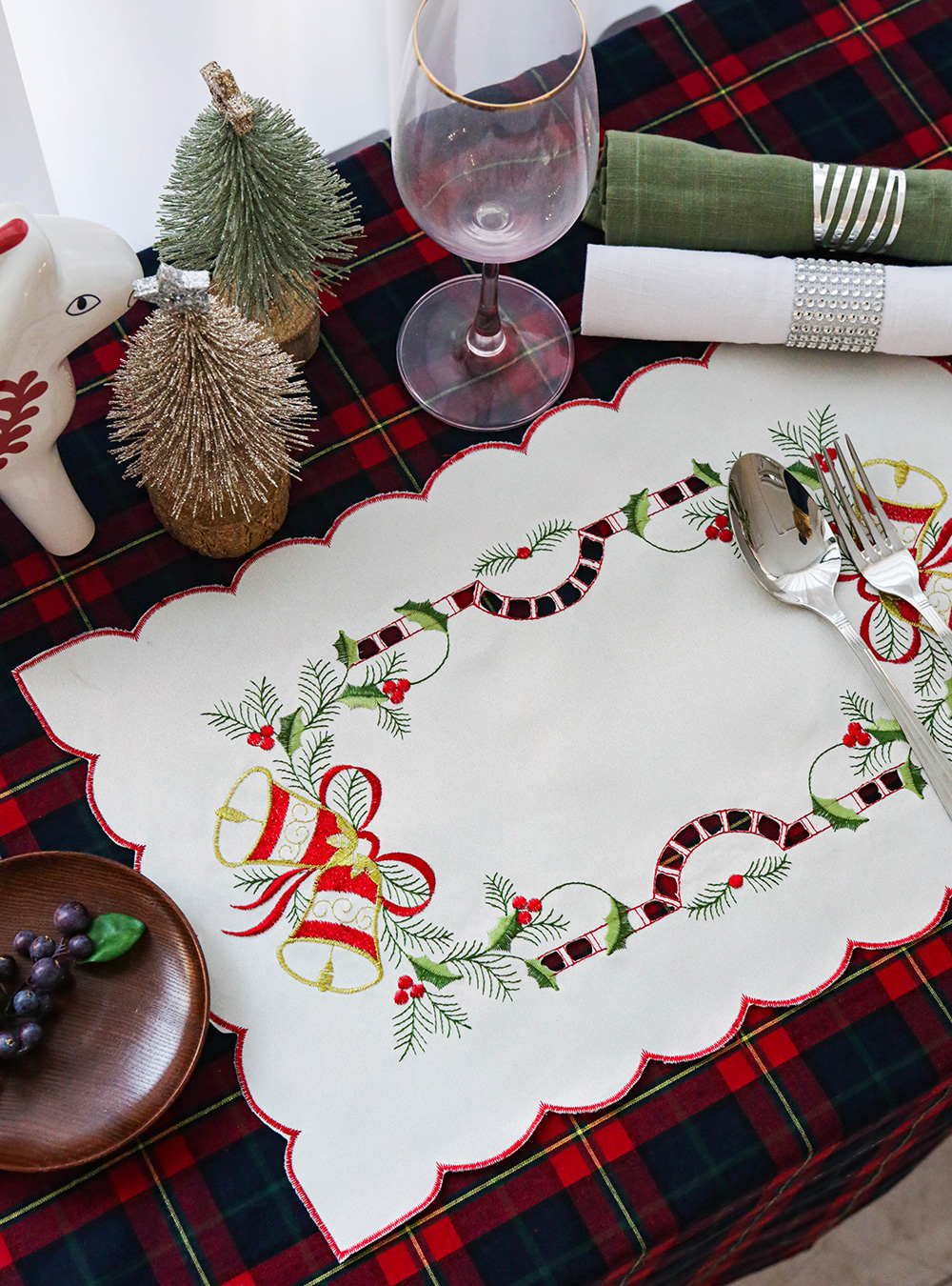 크리스마스 테이블 식탁 장식 매트
